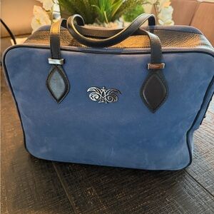 Blue and Black Handbag